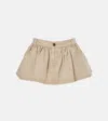 Miu Miu Denim Micro Skirt In Seven In Beige