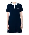 Miu Miu Women Kid Mohair Short Dress In Blue