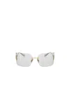Miu Miu Runway Frameless Sunglasses In Gray