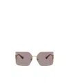 Miu Miu Runway Frameless Sunglasses In Purple