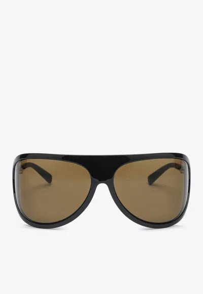 MIU MIU RUNWAY OVERSIZED AVIATOR SUNGLASSES