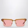 Miu Miu Runway Square Sunglasses In Pink