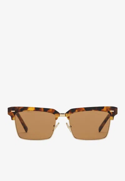 MIU MIU RUNWAY SQUARE SUNGLASSES