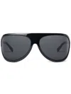 Miu Miu Runway Oversized Aviator Sunglasses In Black
