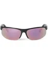 Miu Miu Runway Sunglasses In Fe90j Mirrored Mauve Lenses