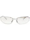 Miu Miu Shine Silver Acetate Sunglasses