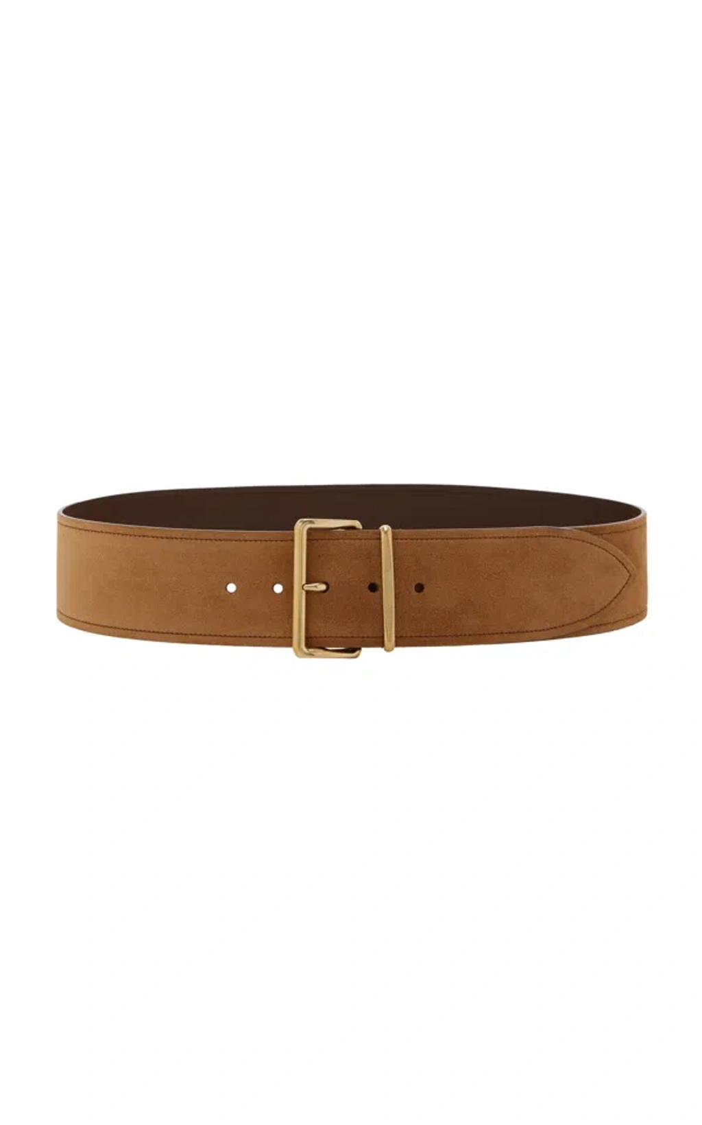 【関税&送料込】Miu Miu Camel Suede Belt Miu Miu cut-out Logo Leather Belt | Brown | FARFETCH