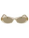 Miu Miu Sabbia Trasparente Acetate Sunglasses In Brown