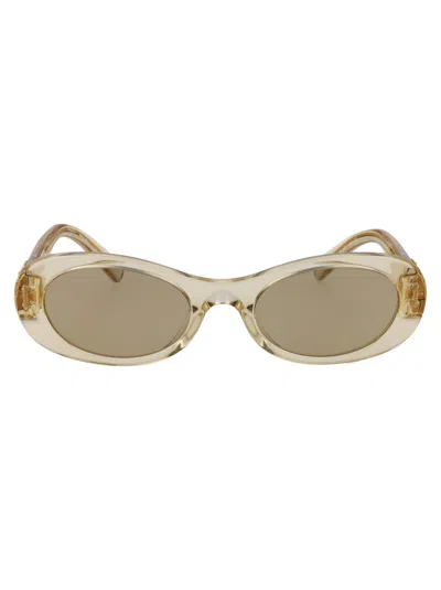 Miu Miu Sabbia Trasparente Acetate Sunglasses In Neutral