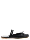 Miu Miu Black Viscose Mules In Black