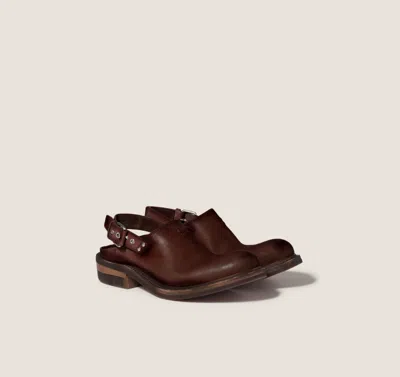 Miu Miu Sabot Vit.antic In Brown