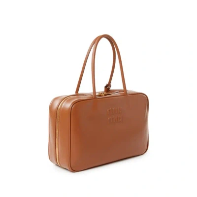 Miu Miu Sac À Main En Cuir In Marron