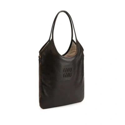 Miu Miu Sac Cabas Ivy En Cuir In Brown