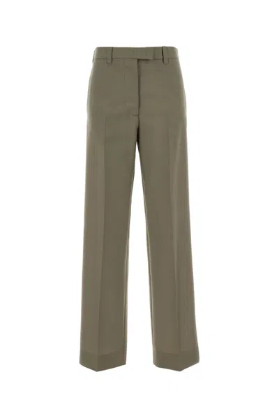 Miu Miu Sage Green Mohair Blend Palazzo Pant
