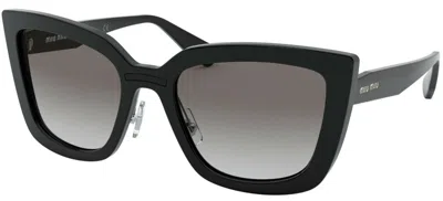 Pre-owned Miu Miu Saint Laurent Sl 552 Black/grey (001) Sunglasses In Gray