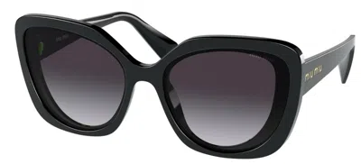 Pre-owned Miu Miu Saint Laurent Sl 651 Vitti Black/grey (001) Sunglasses In Grey Shaded