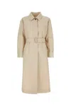 Miu Miu Women's Sand Cotton Trench Coat