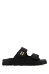 Miu Miu Logo Matelassé Leather Sandals