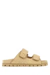 Miu Miu Raffia-effect Woven Fabric Slides