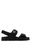 Miu Miu Black Nappa Leather Sandals