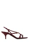 Miu Miu Vernice Strappy Leather Slingback Sandals