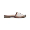 Miu Miu Brown Logo Sandals