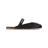 Miu Miu Black Viscose Mules In Black