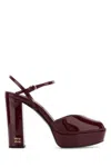 Miu Miu Logo-lettering High-heeled Sandals