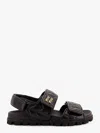 Miu Miu Quilted Sandals In Black