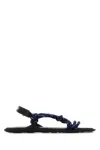 Miu Miu Nastro Cross Rope Grip-strap Sandals In Blue