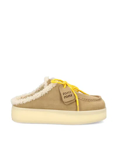 Miu Miu Sandals In Brown