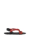 Miu Miu Sandals In Rope In Rosso