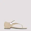 Miu Miu Beige Log Sandals