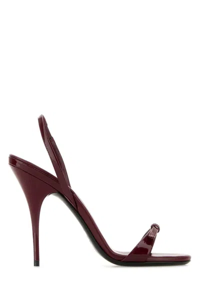 Miu Miu Buckle-detailed Slingback Sandals In Brown