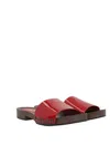 Miu Miu Red Clogs In Patent Leather With Logo Women In Red