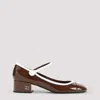 Miu Miu Maroon Round Toe Pumps
