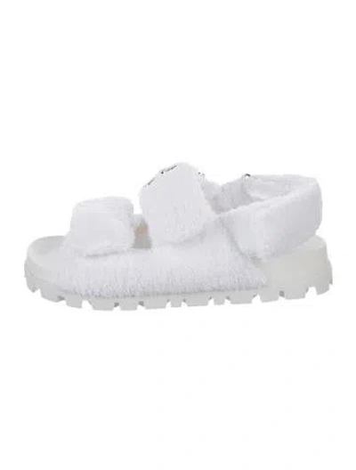 Pre-owned Miu Miu Sandals In White