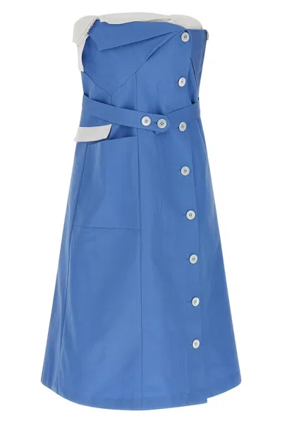 Miu Miu Sapphire Blue Poplin Dress