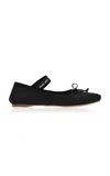 Miu Miu Satin Ballet Flats In Black
