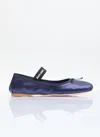 MIU MIU SATIN BALLERINA FLATS