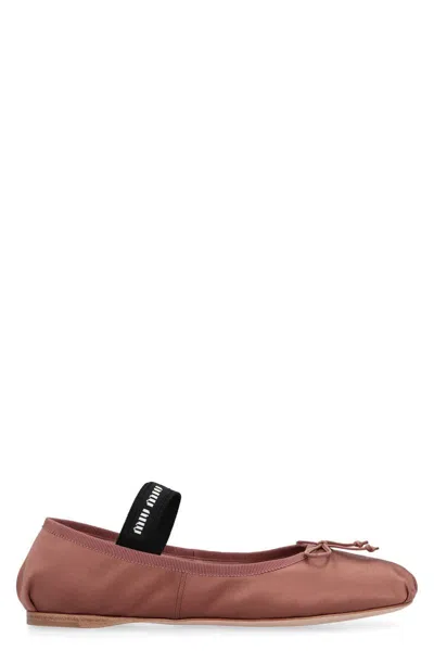 Miu Miu Satin Ballet Flats