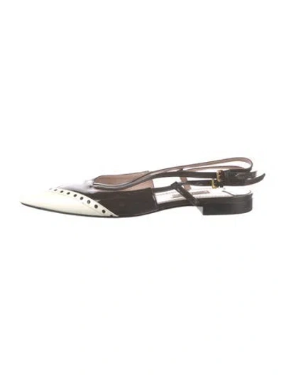 Pre-owned Miu Miu Satin Bow Accents In Black