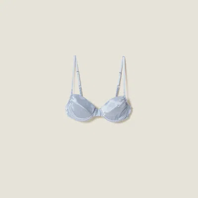 Miu Miu Satin Bra In Astro