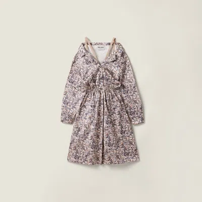 Miu Miu Satin Dress In Purple