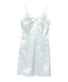 Miu Miu Sleeveless Mini Dress In White