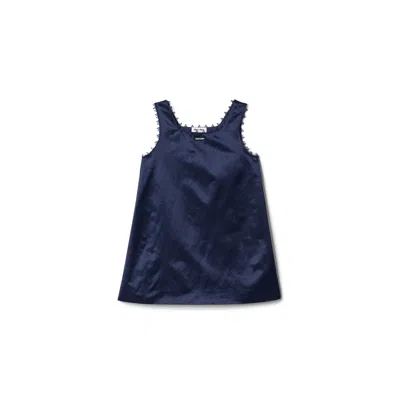 Miu Miu Satin Mini-dress In Blue