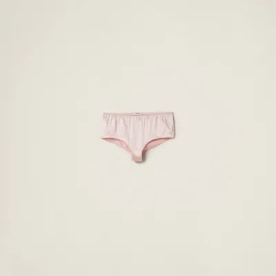 Miu Miu Satin Panty In Opal