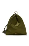 Miu Miu Satin Pochette In Green