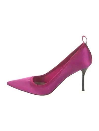Pre-owned Miu Miu Satin Pumps In Pink