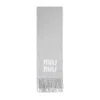 Miu Miu Logo Jacquard Mohair Scarf In Gray